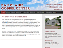 Tablet Screenshot of eauclairegospelcenter.com